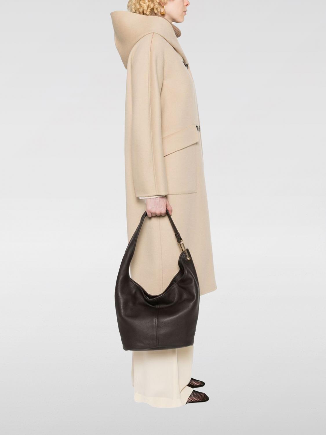 MICHAEL KORS BORSA A SPALLA: Borsa Sonny Michael Kors in pelle martellata , Marrone - Img 2