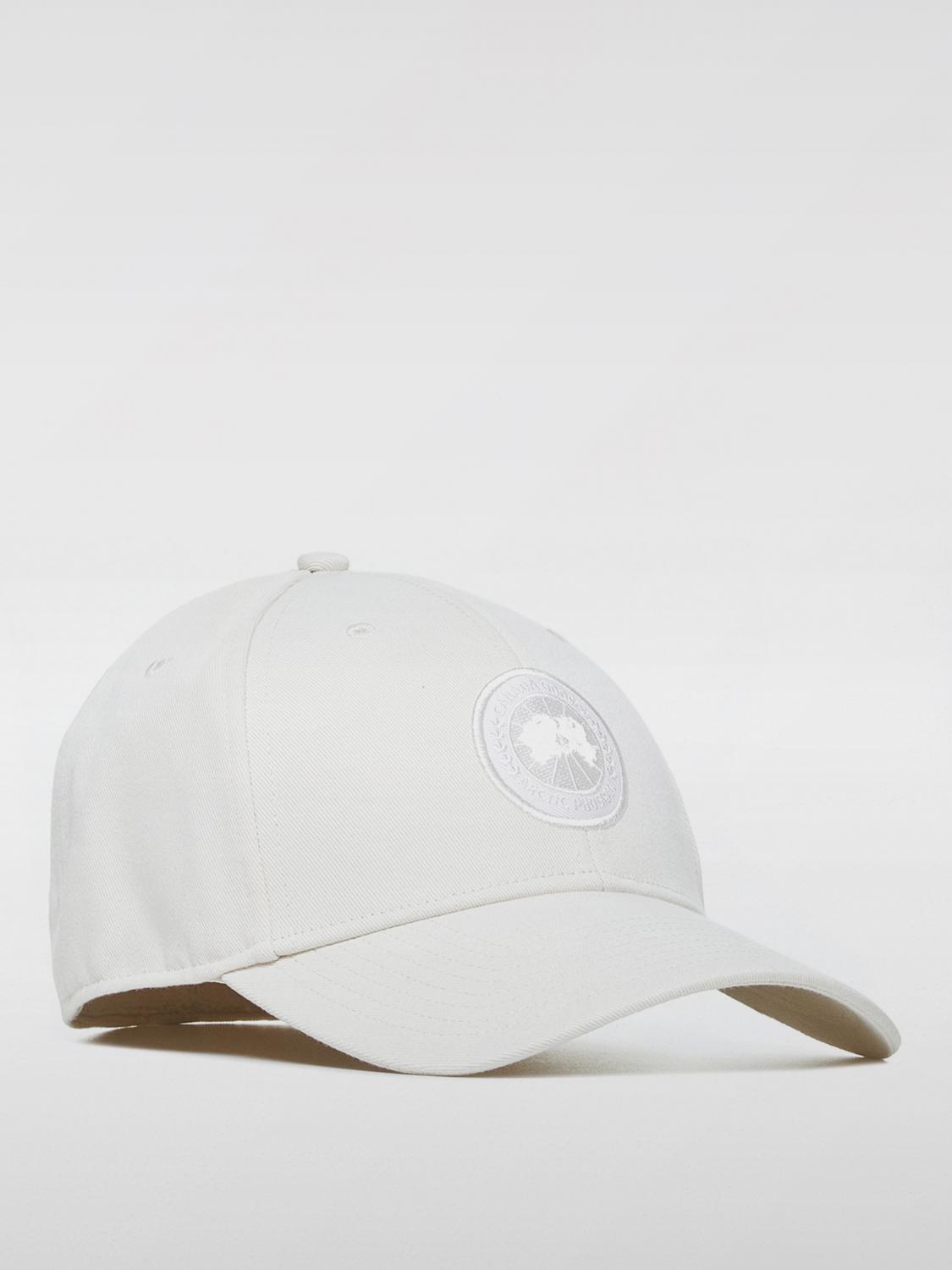 CANADA GOOSE CAPPELLO: Cappello Tonal Canada Goose in tessuto con logo ricamato , Beige - Img 1