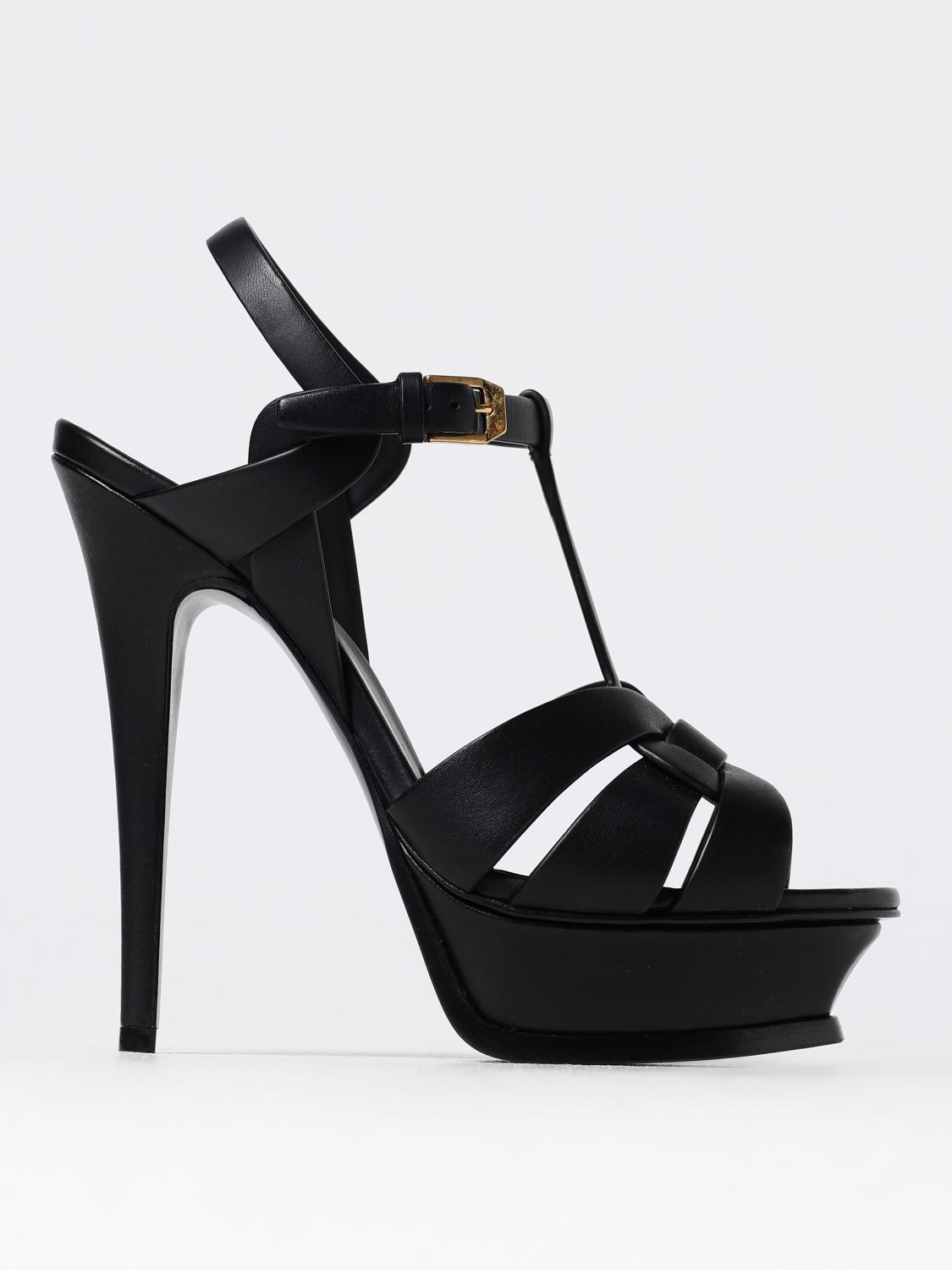 SAINT LAURENT SANDALEN MIT ABSATZ: Sandalen mit absatz damen Saint Laurent, Schwarz - Img 1
