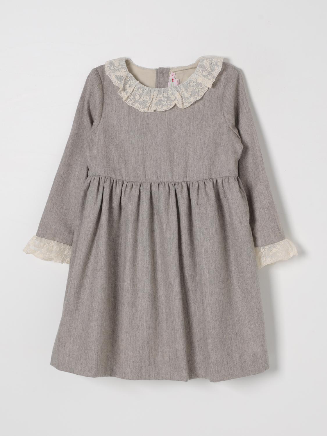 BONPOINT DRESS: Dress kids Bonpoint, Grey - Img 1