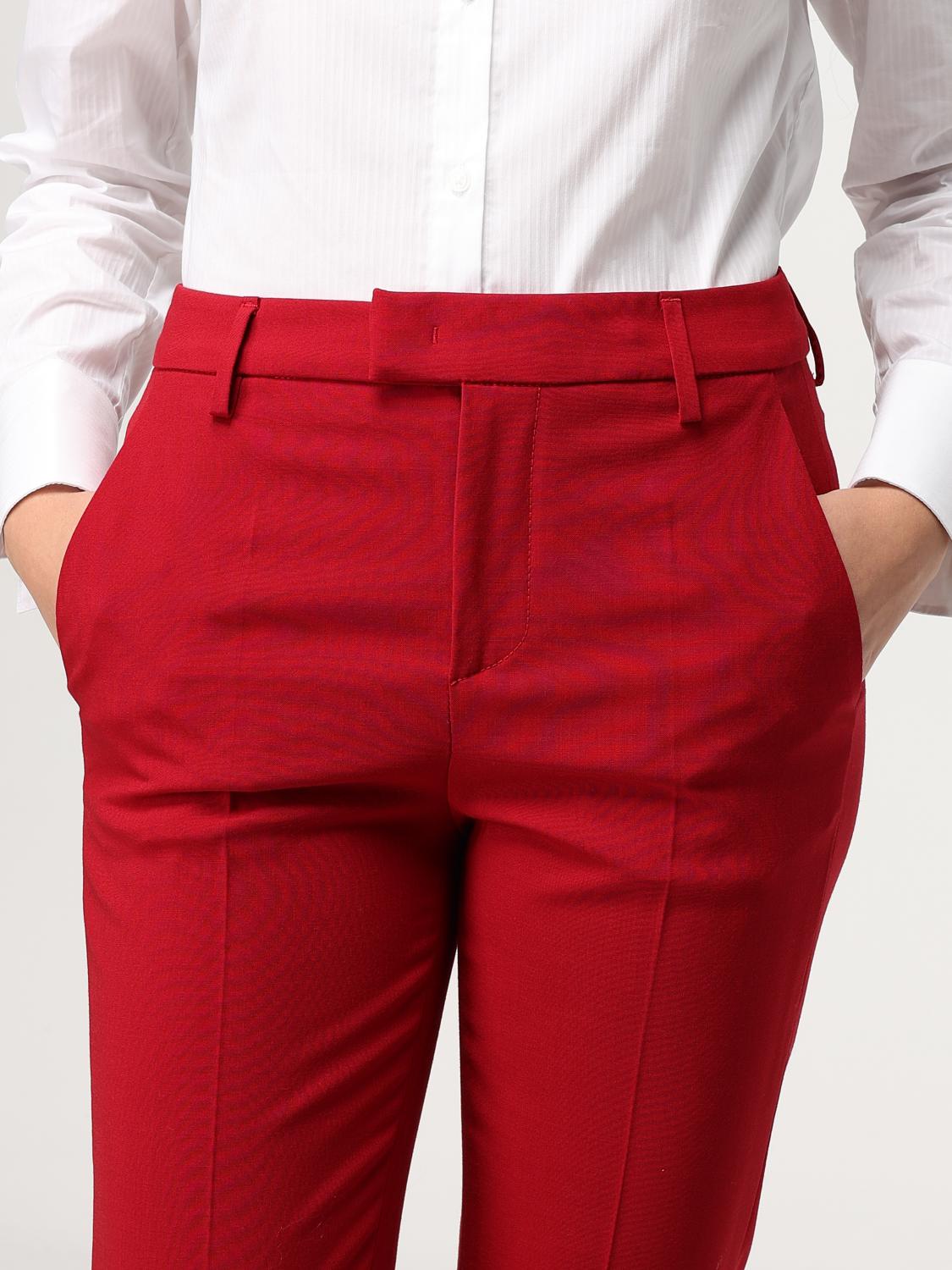 DONDUP PANTALONE: Pantalone Dondup in misto lana , Rosso - Img 3