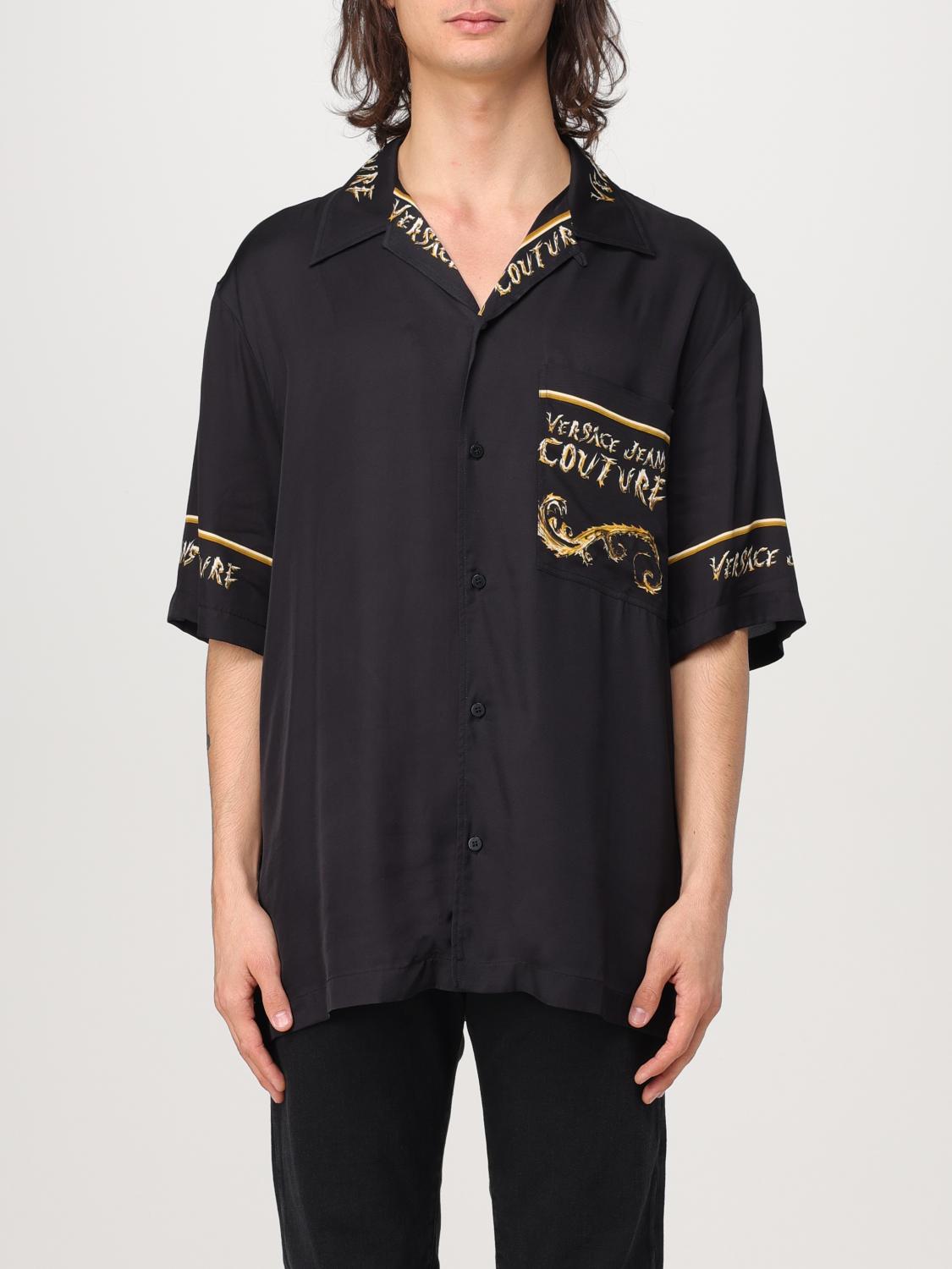 VERSACE JEANS COUTURE CAMISA: Camisa hombre Versace Jeans Couture, Negro - Img 1