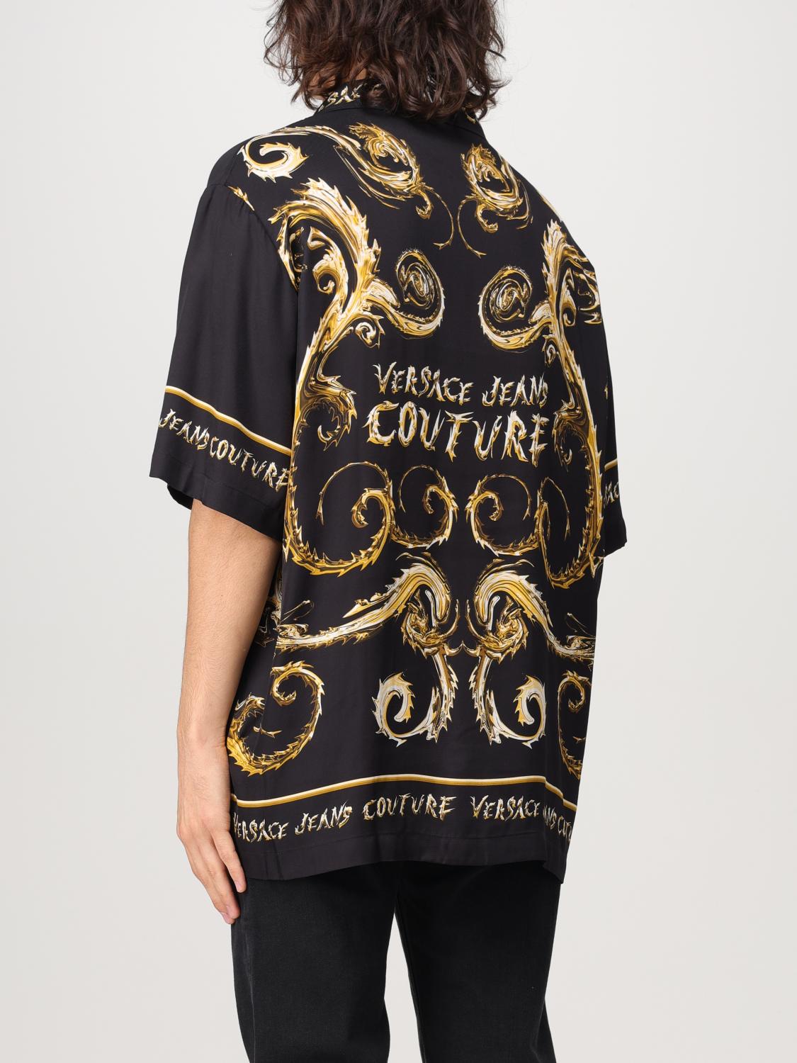 VERSACE JEANS COUTURE CAMISA: Camisa hombre Versace Jeans Couture, Negro - Img 2