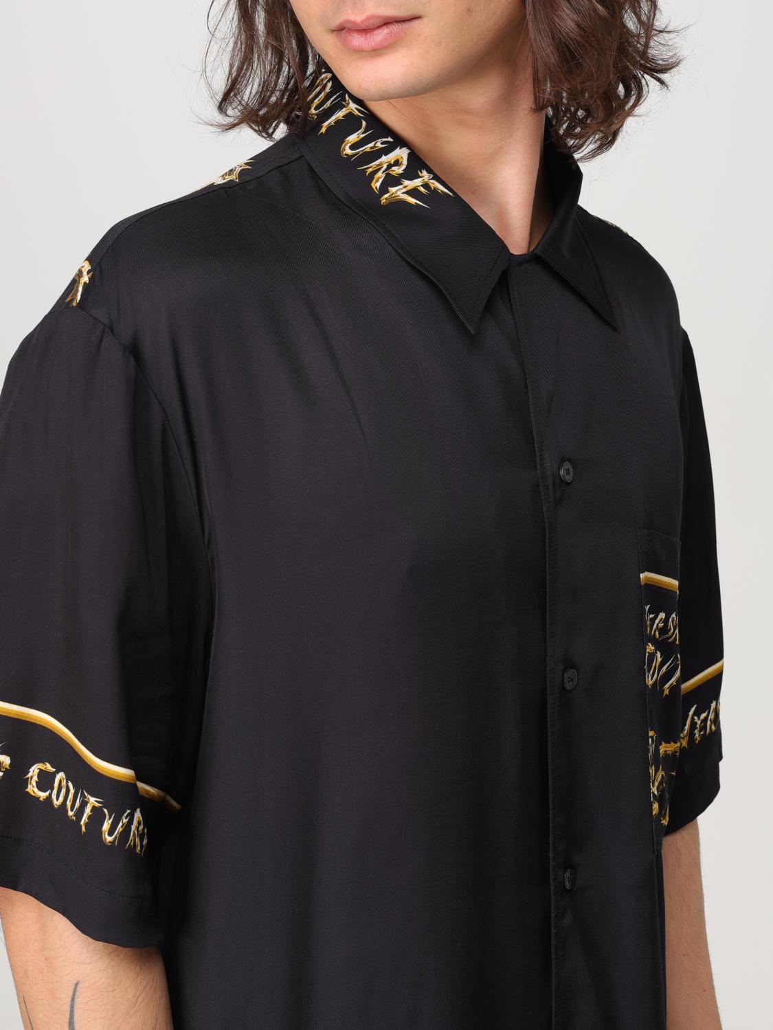 VERSACE JEANS COUTURE CAMISA: Camisa hombre Versace Jeans Couture, Negro - Img 3