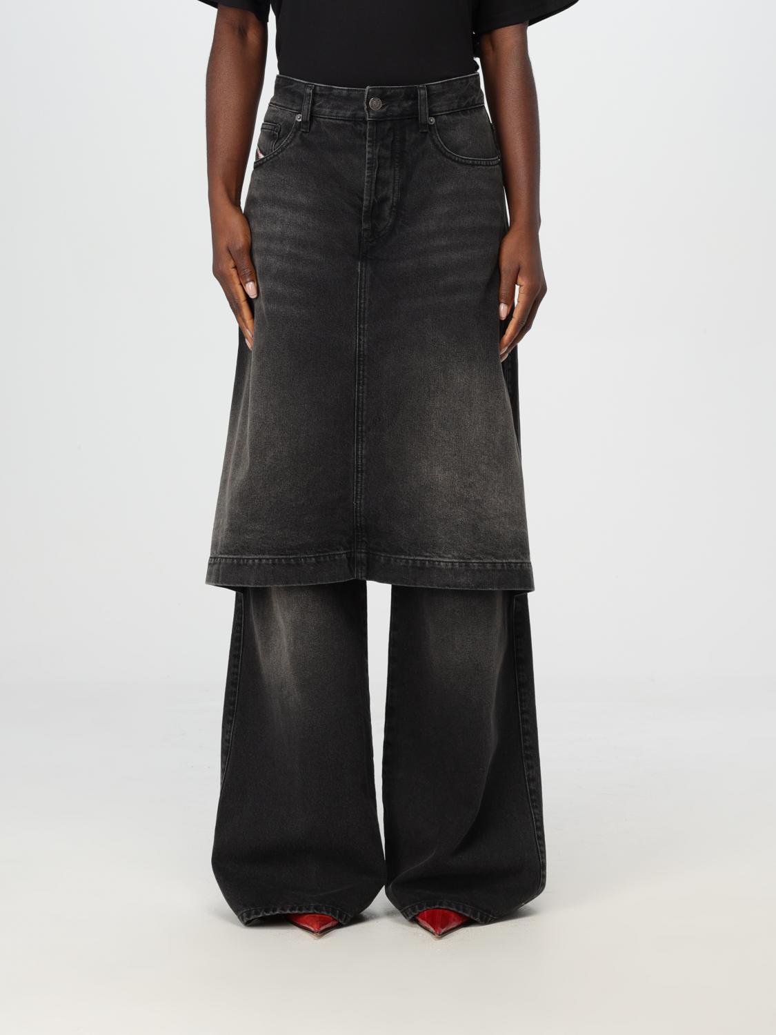 DIESEL PANTS: Pants woman Diesel, Black - Img 1