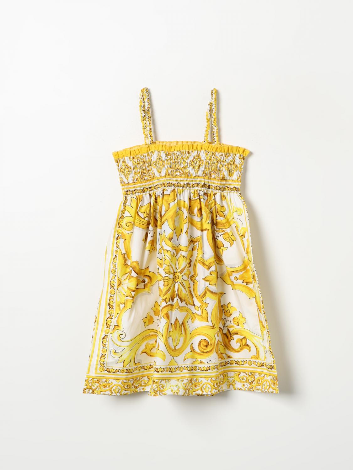 DOLCE & GABBANA DRESS: Dress kids Dolce & Gabbana, Yellow - Img 2