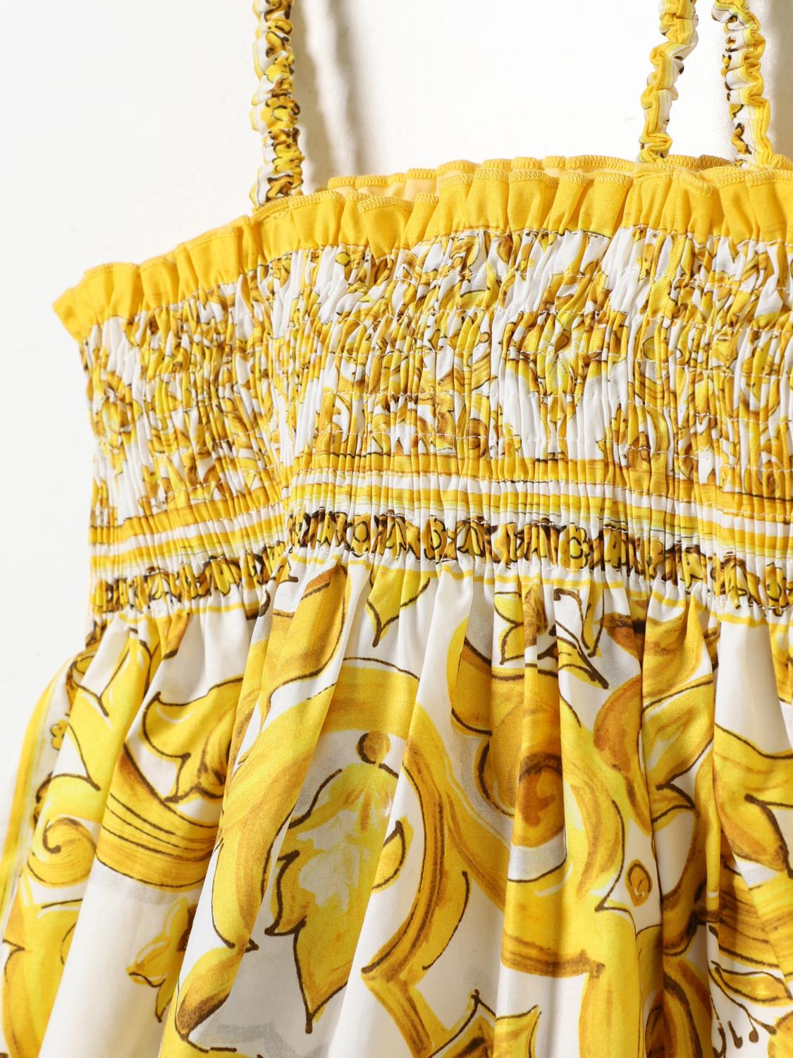 DOLCE & GABBANA DRESS: Dress kids Dolce & Gabbana, Yellow - Img 3