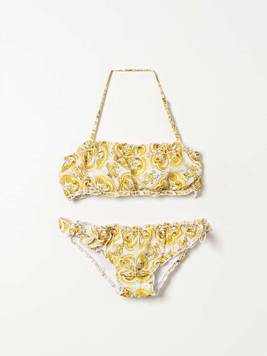 DOLCE & GABBANA SWIMSUIT: Swimsuit kids Dolce & Gabbana, Yellow - Img 1