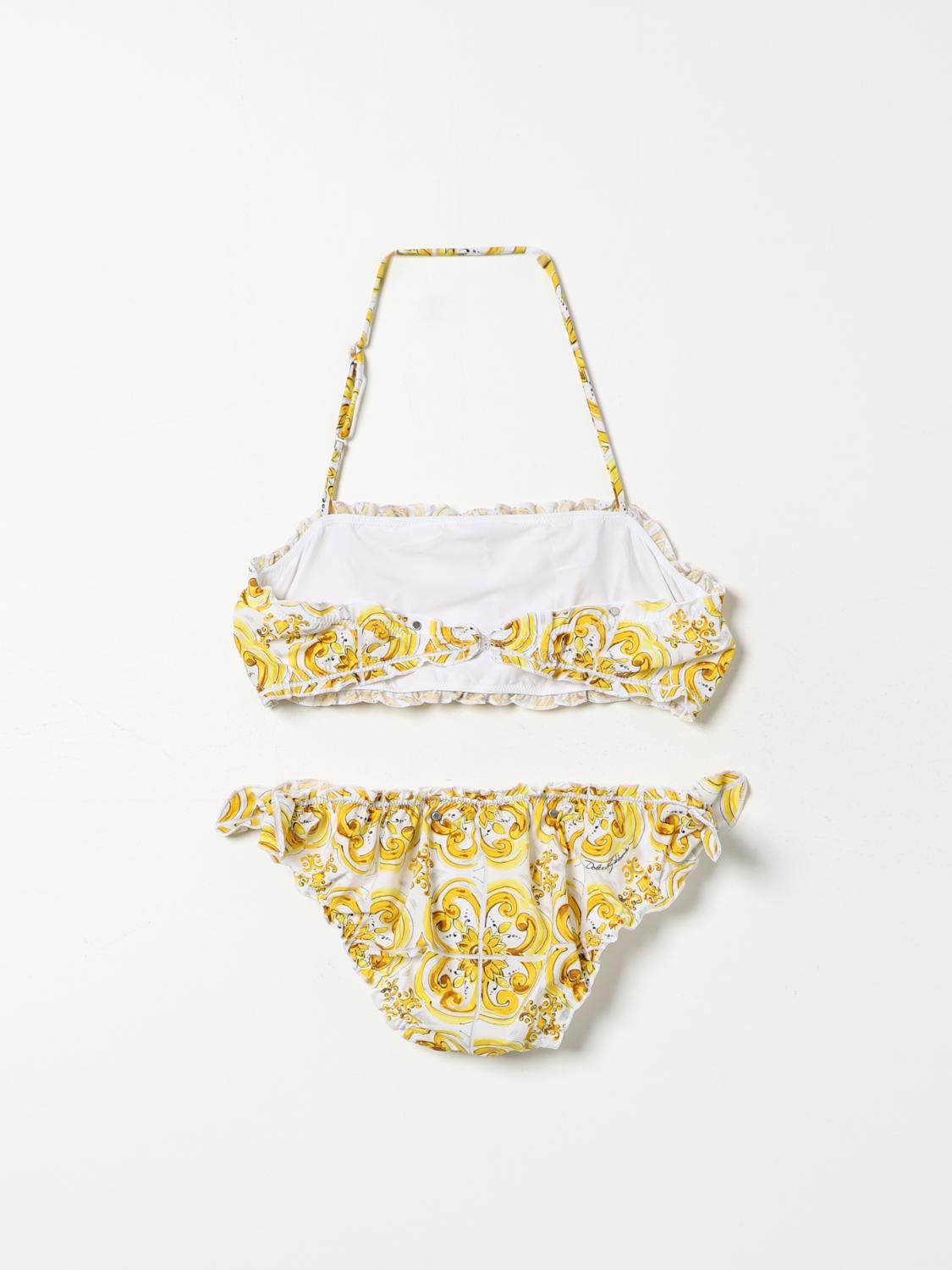 DOLCE & GABBANA SWIMSUIT: Swimsuit kids Dolce & Gabbana, Yellow - Img 2