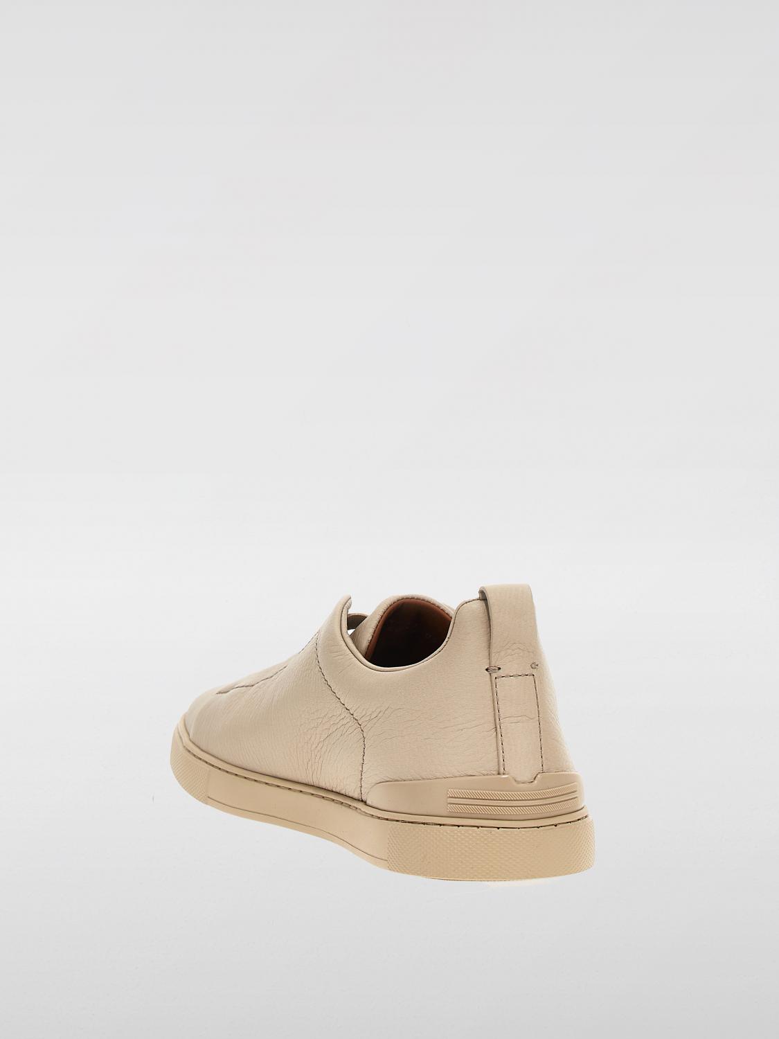 ZEGNA BASKETS: Baskets homme Zegna, Beige - Img 2