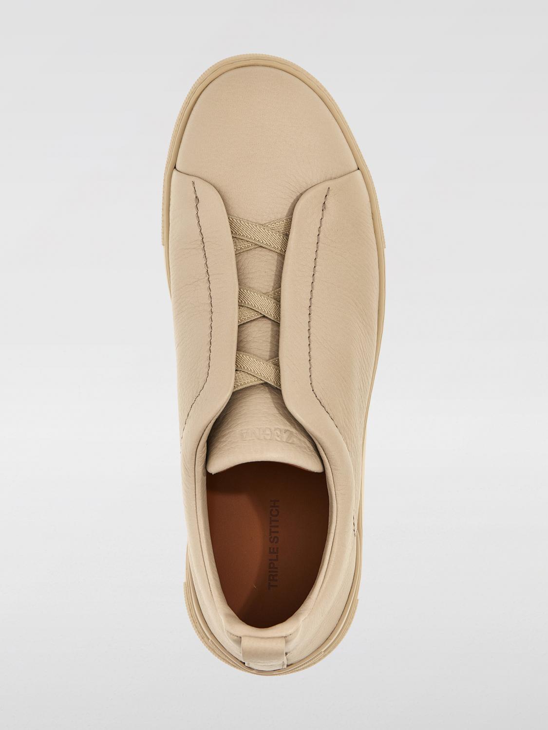 ZEGNA BASKETS: Baskets homme Zegna, Beige - Img 4