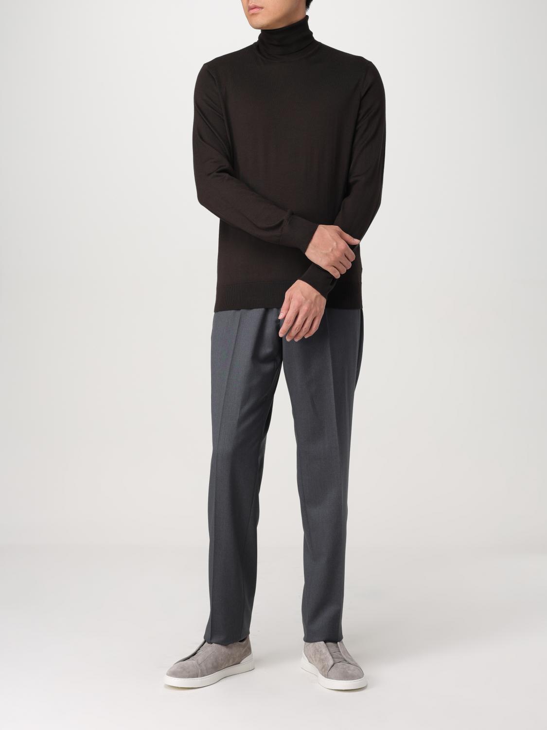 ZEGNA SWEATER: Cardigan men Zegna, Brown - Img 2