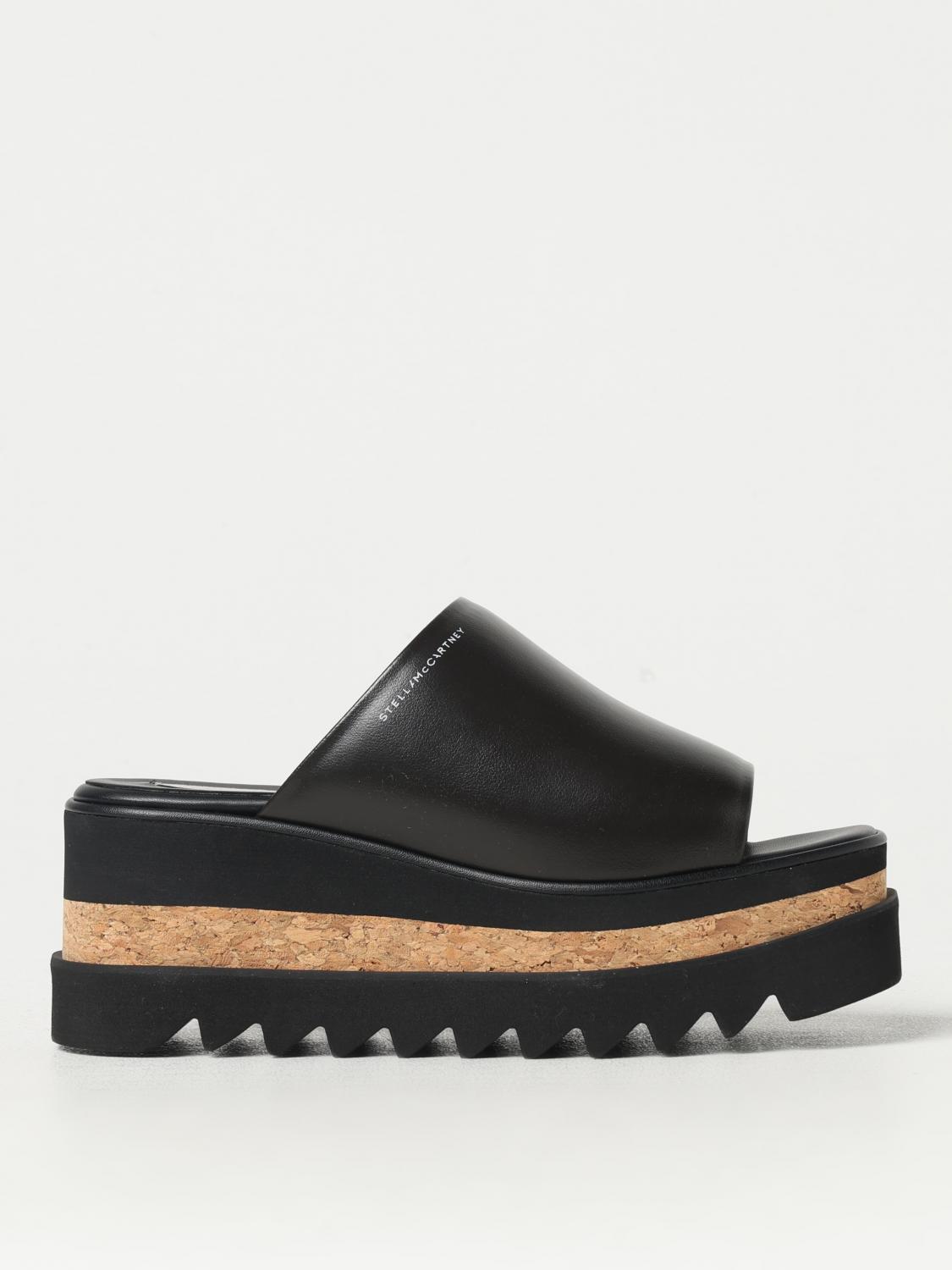 STELLA MCCARTNEY WEDGE SHOES: Flat sandals woman Stella McCartney, Brown - Img 1