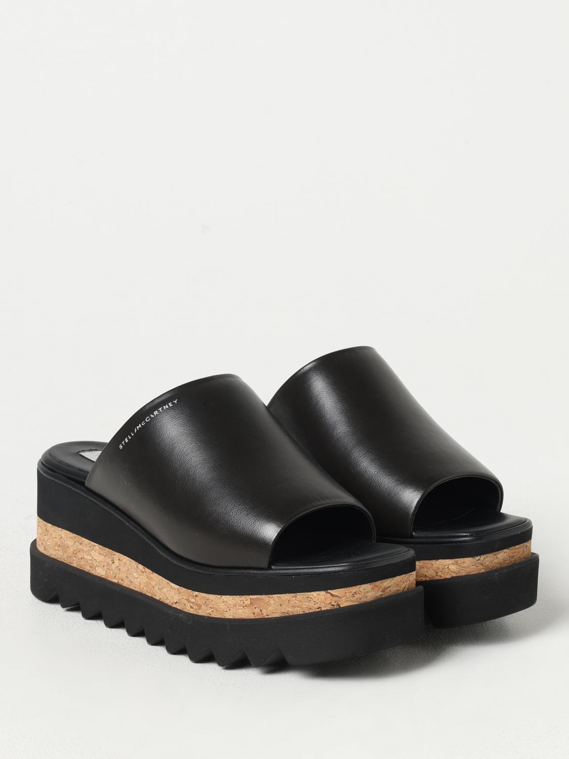 STELLA MCCARTNEY WEDGE SHOES: Flat sandals woman Stella McCartney, Brown - Img 2