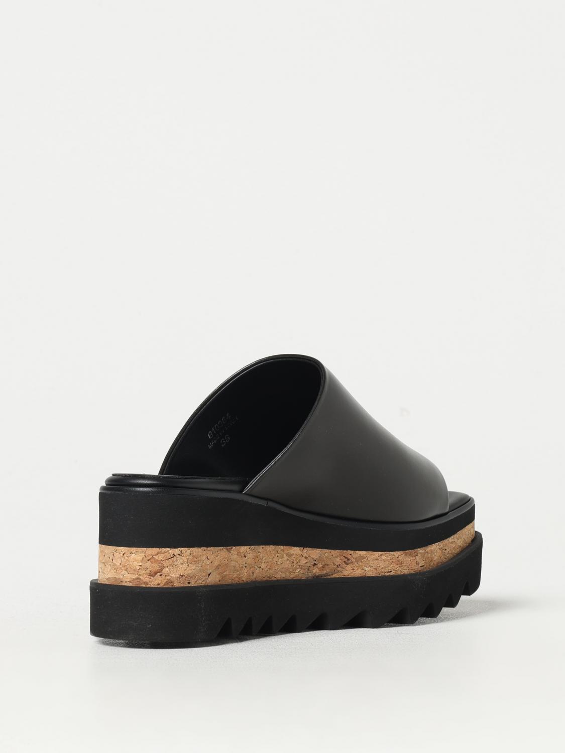 STELLA MCCARTNEY WEDGE SHOES: Flat sandals woman Stella McCartney, Brown - Img 3