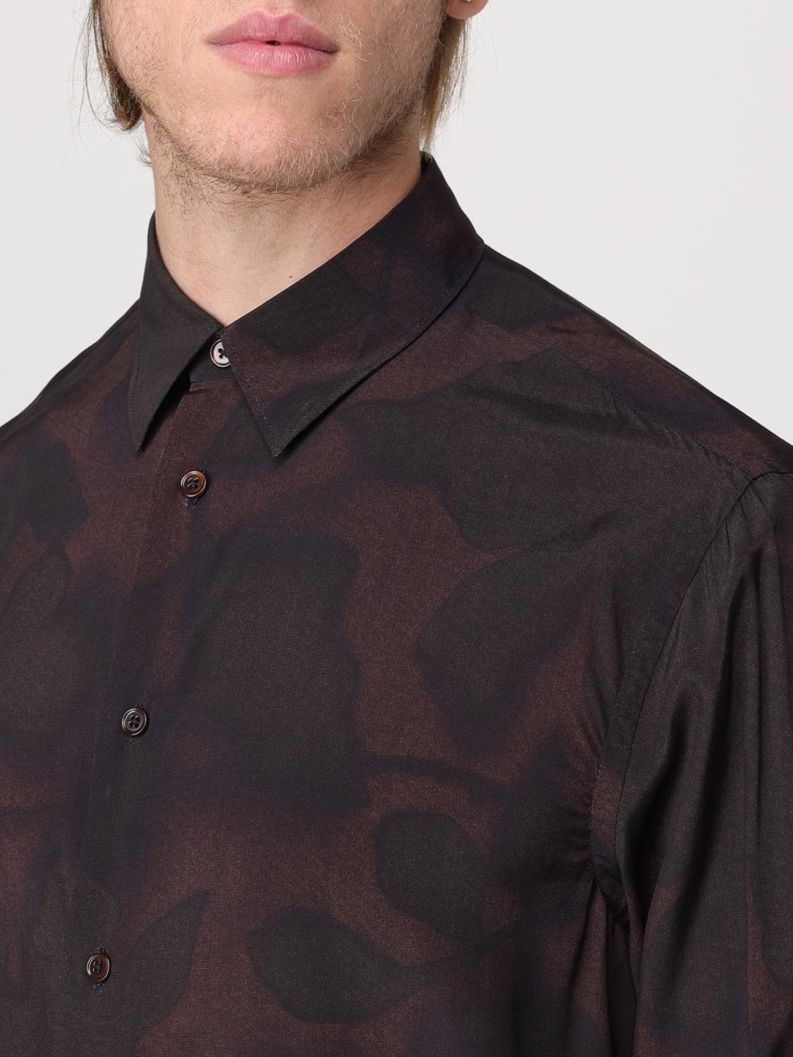 PAUL SMITH CAMICIA: Camicia Paul Smith in viscosa stampata , Marrone - Img 3