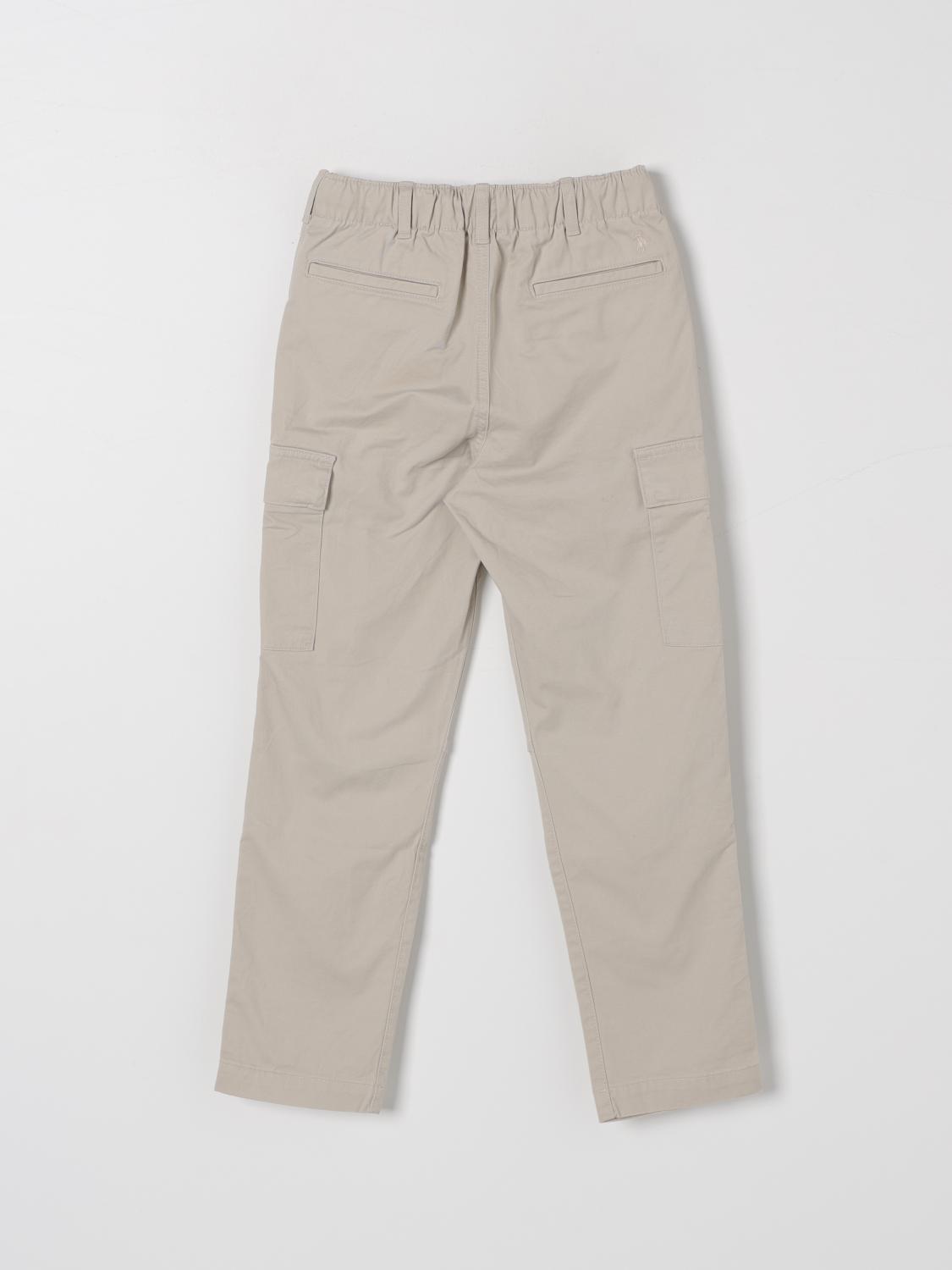 POLO RALPH LAUREN PANTS: Pants kids Polo Ralph Lauren, Beige - Img 2