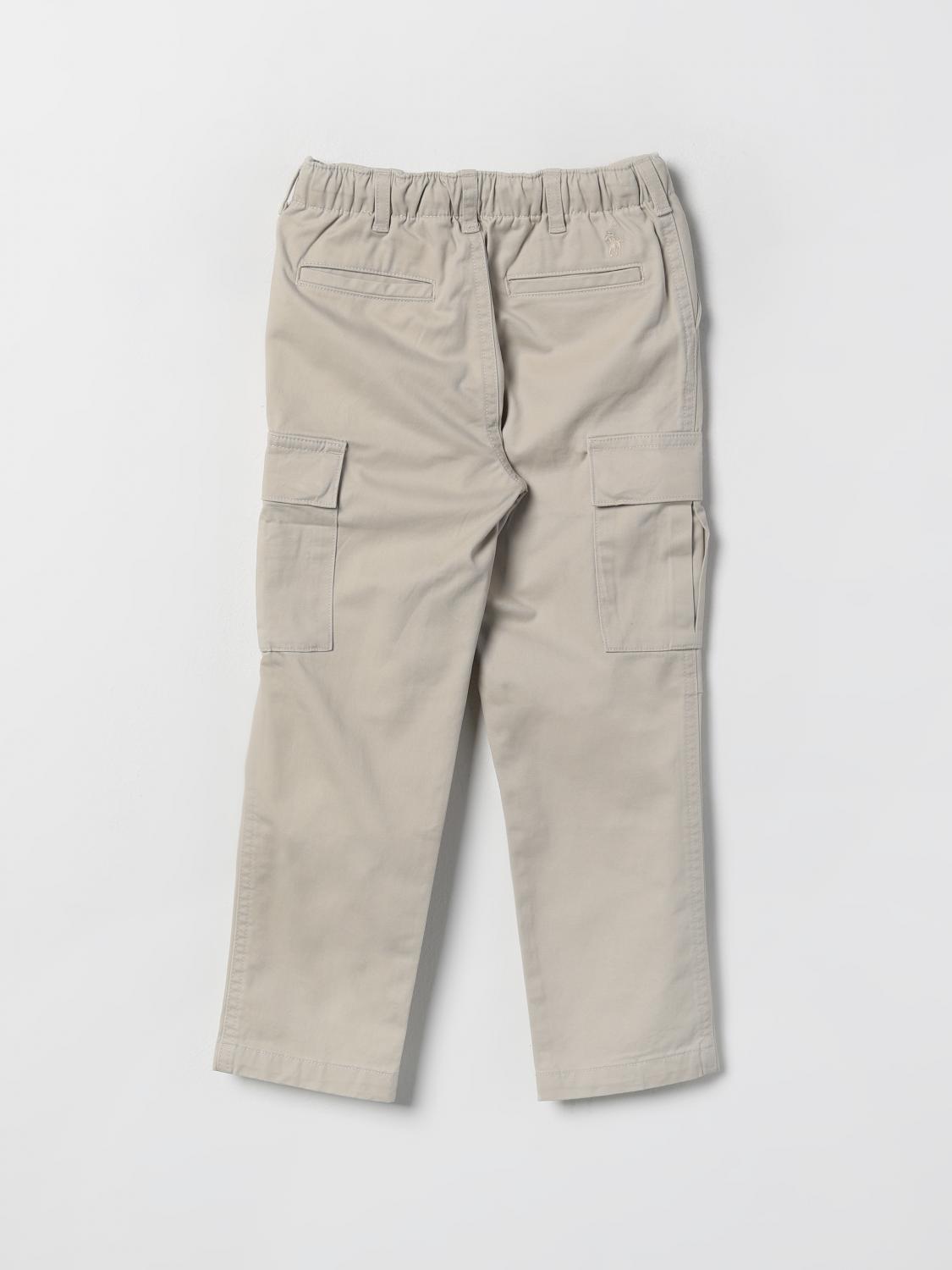 POLO RALPH LAUREN PANTS: Pants kids Polo Ralph Lauren, Beige - Img 2