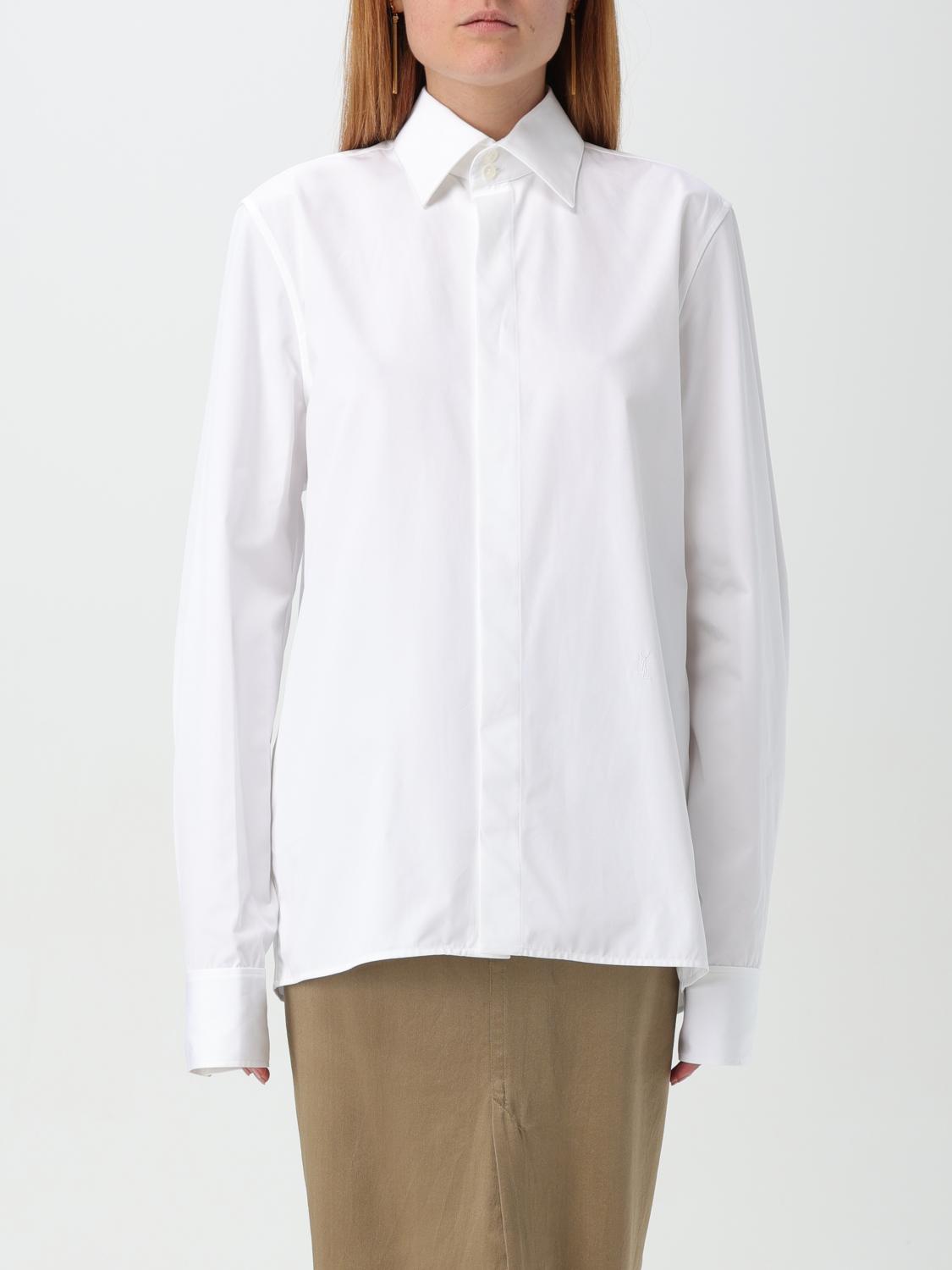 SAINT LAURENT SHIRT: Top woman Saint Laurent, White - Img 1