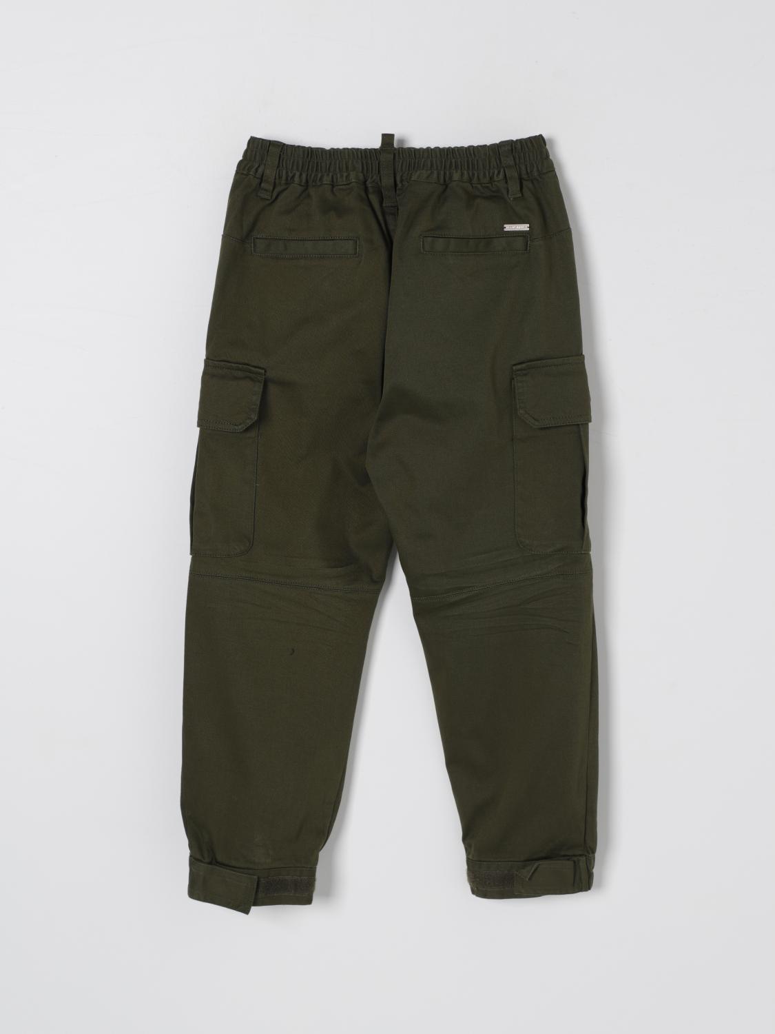 DSQUARED2 PANTS: Pants kids Dsquared2, Green - Img 2