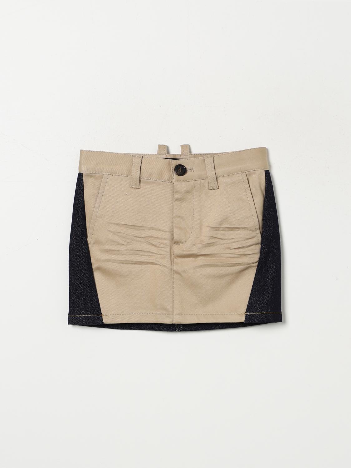 DSQUARED2 SKIRT: Skirt kids Dsquared2, Beige - Img 1