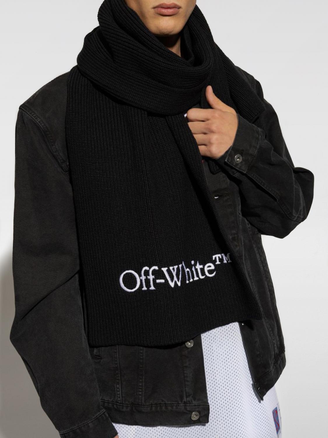 OFF-WHITE SCARF: Scarf men Off-white, Black - Img 2