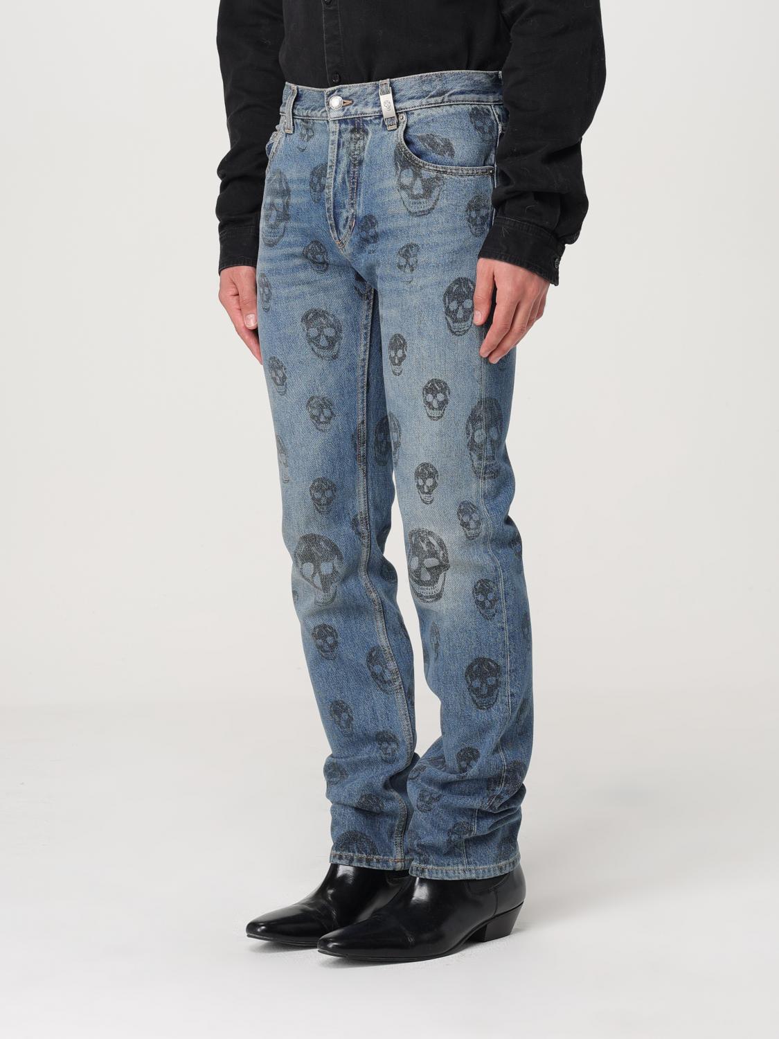 MCQUEEN JEANS: Jeans men McQueen, Blue - Img 3