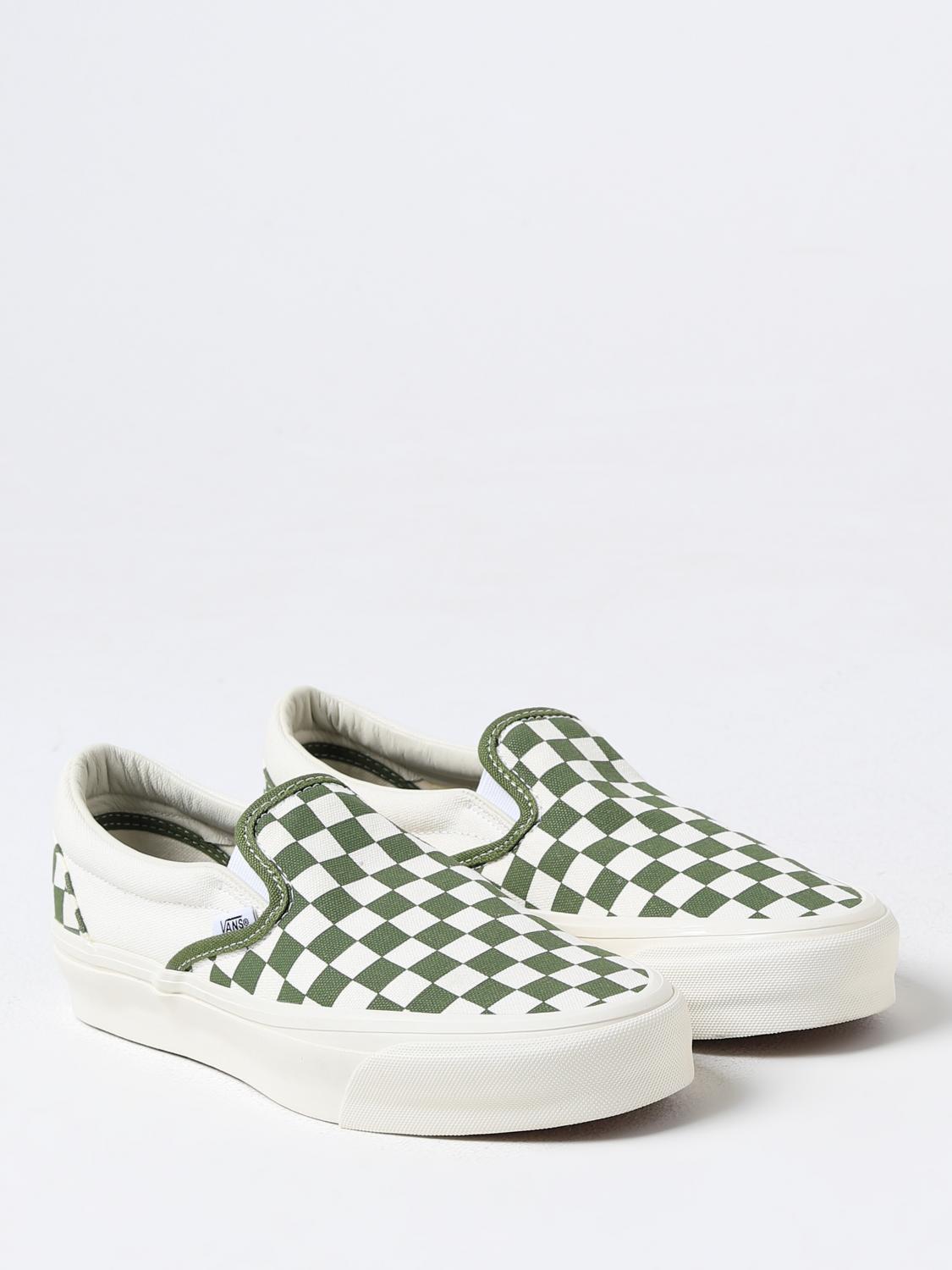 VANS SNEAKERS: Sneakers Slip-On 98 Vans in canvas , Verde - Img 2