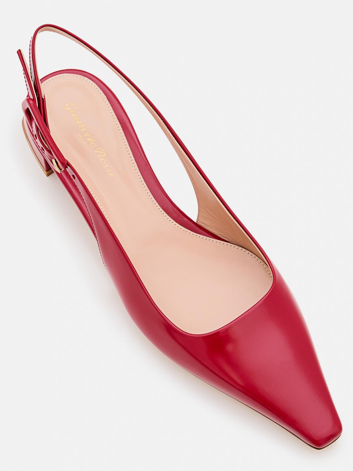 GIANVITO ROSSI HIGH HEEL SHOES: Ballet flats woman Gianvito Rossi, Red - Img 4