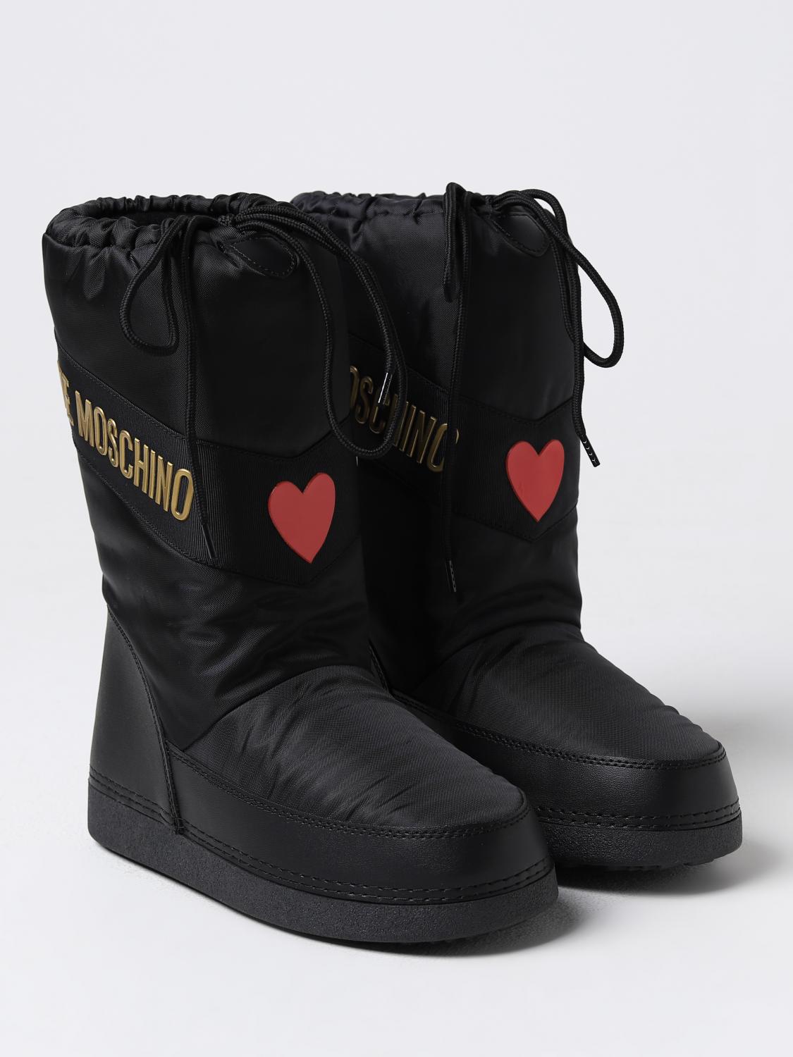 LOVE MOSCHINO BOOTS: Shoes woman Love Moschino, Black - Img 2