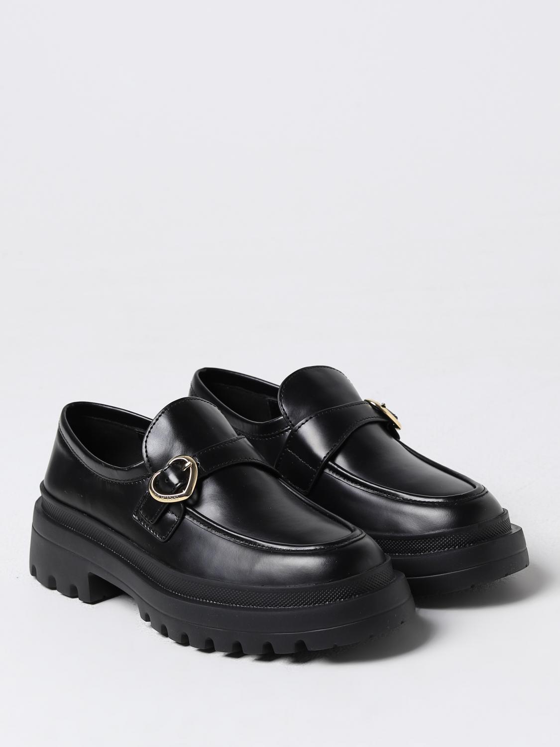 LOVE MOSCHINO LOAFERS: Shoes woman Love Moschino, Black - Img 2