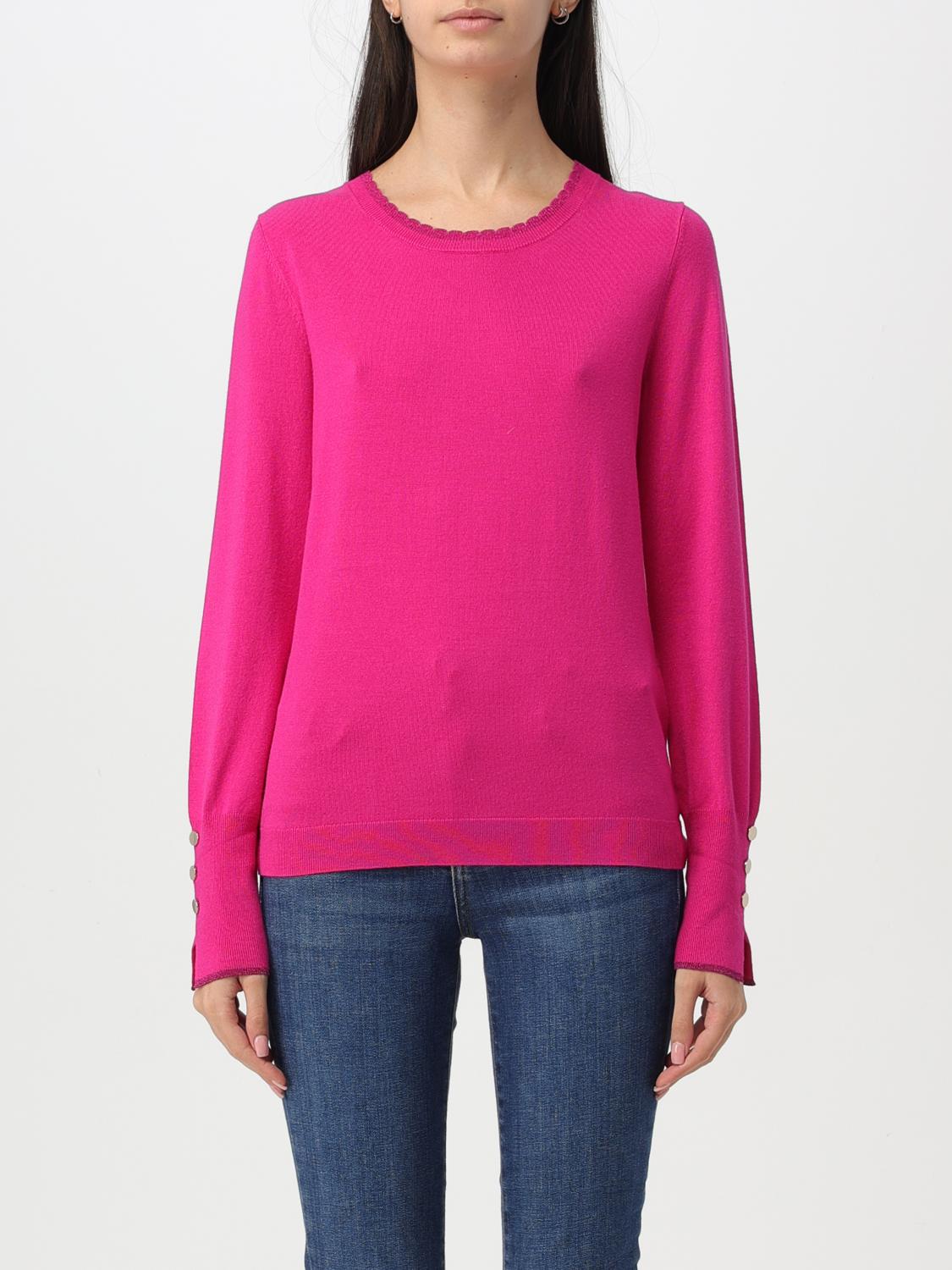 LIU JO SWEATER: Sweater woman Liu Jo, Fuchsia - Img 1