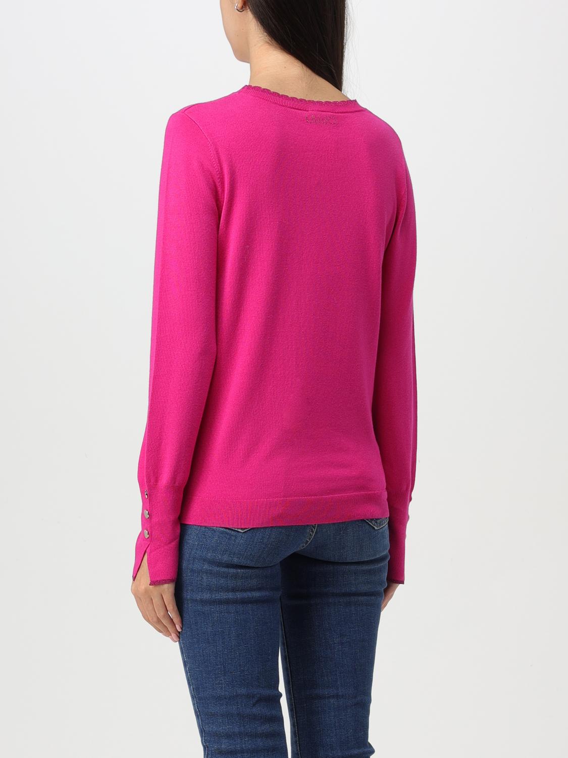 LIU JO SWEATER: Sweater woman Liu Jo, Fuchsia - Img 2