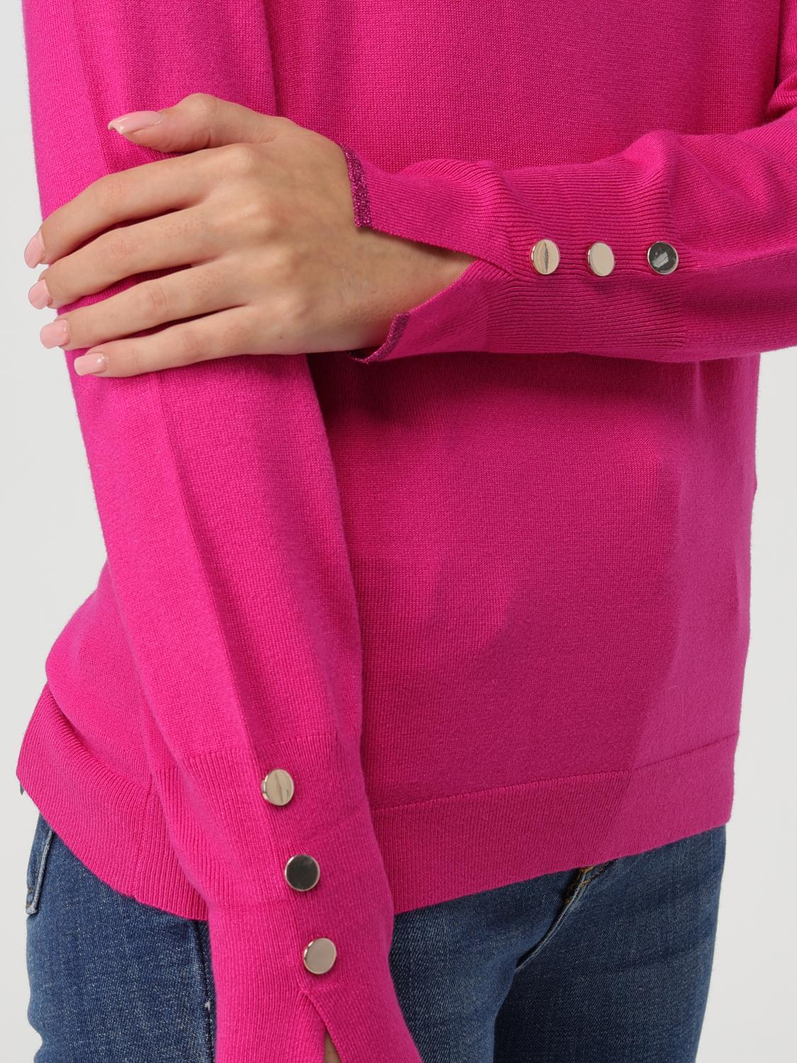 LIU JO SWEATER: Sweater woman Liu Jo, Fuchsia - Img 3