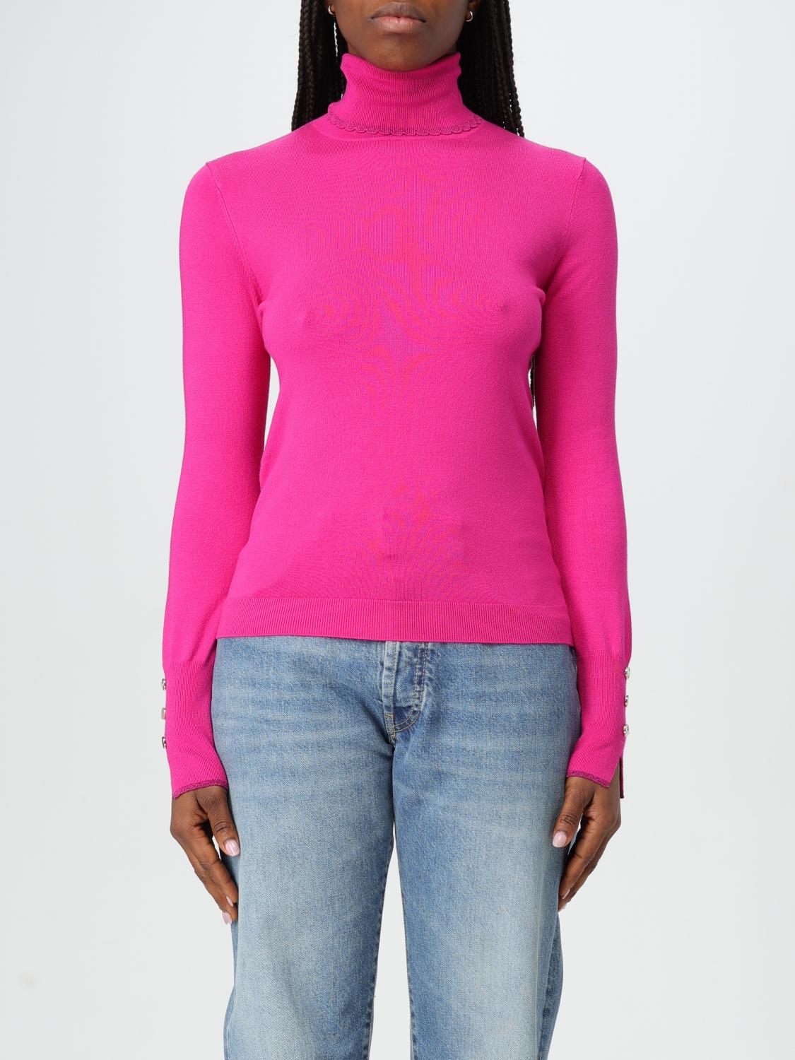 LIU JO SWEATER: Sweater woman Liu Jo, Fuchsia - Img 1