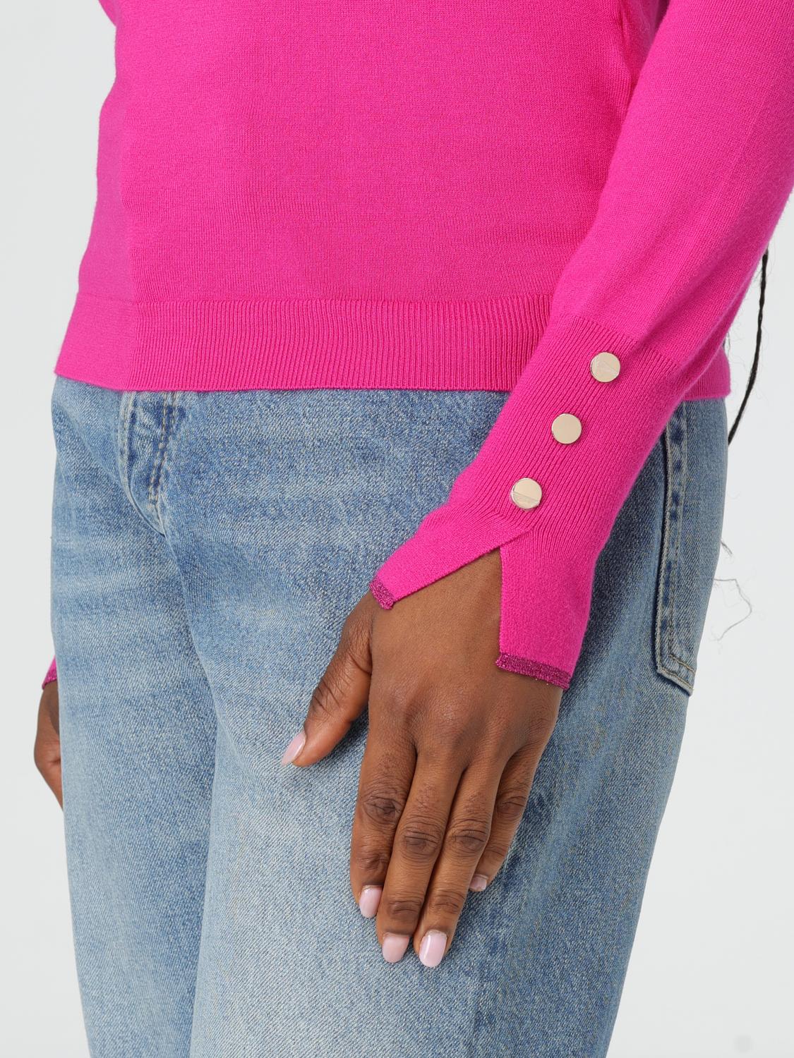 LIU JO SWEATER: Sweater woman Liu Jo, Fuchsia - Img 3