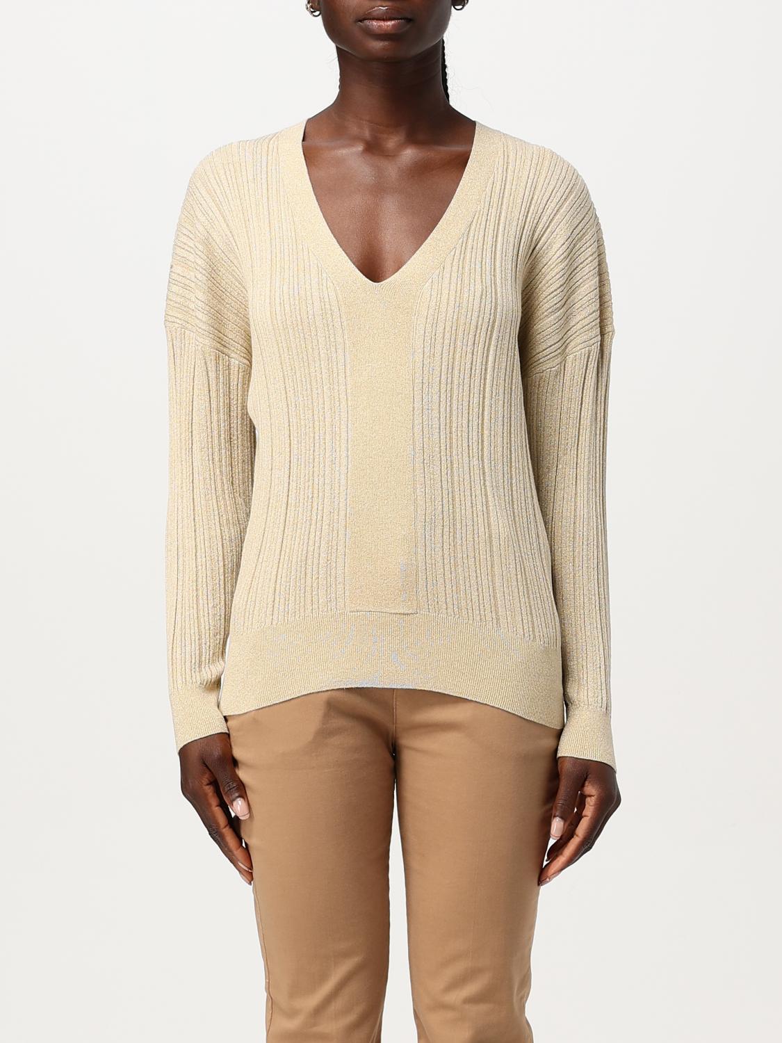 LIU JO SWEATER: Sweater woman Liu Jo, Gold - Img 1