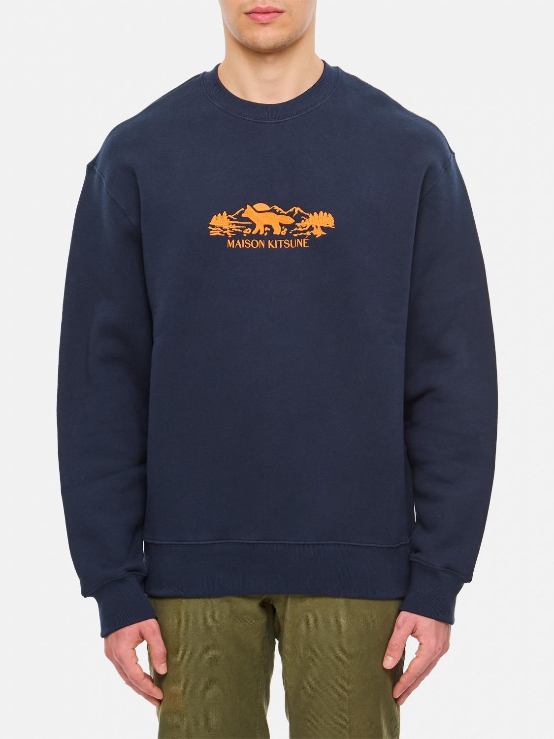 MAISON KITSUNÉ SWEATSHIRT: Sweatshirt men Maison KitsunÉ, Blue - Img 1