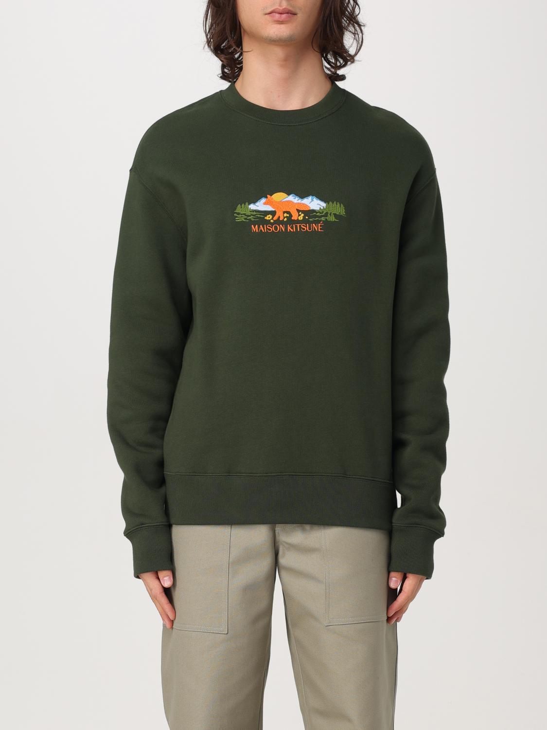 MAISON KITSUNÉ SWEATSHIRT: Sweatshirt men Maison KitsunÉ, Green - Img 1