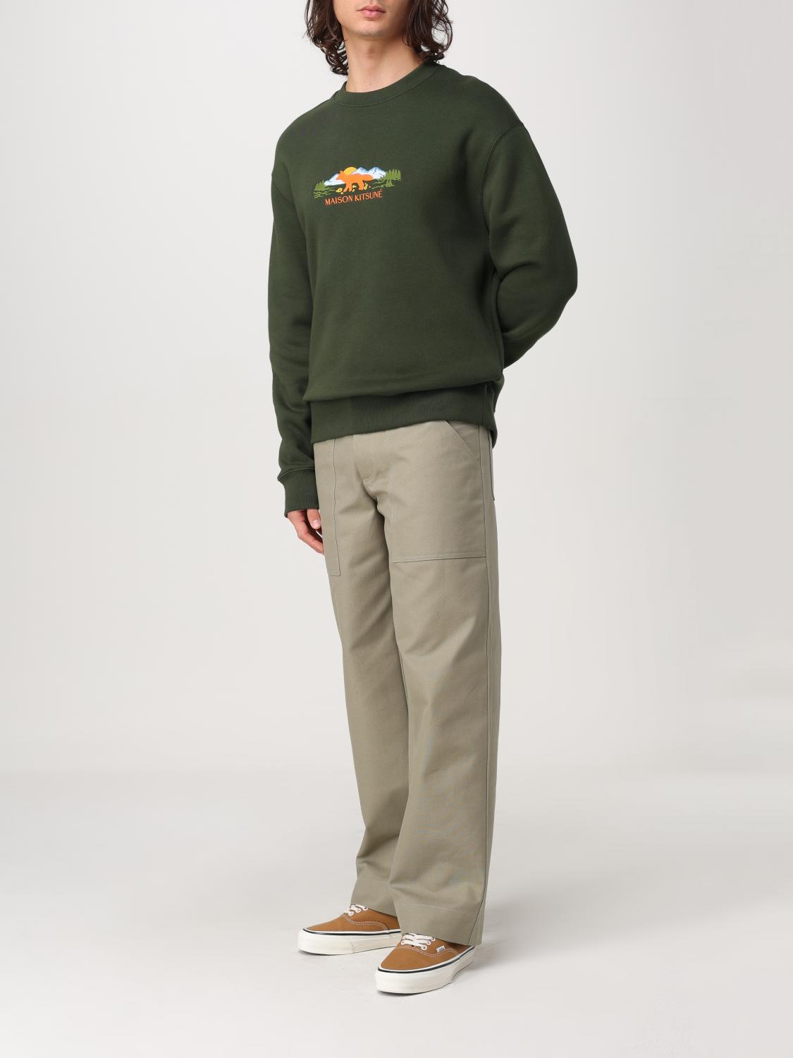 MAISON KITSUNÉ SWEATSHIRT: Sweatshirt men Maison KitsunÉ, Green - Img 2