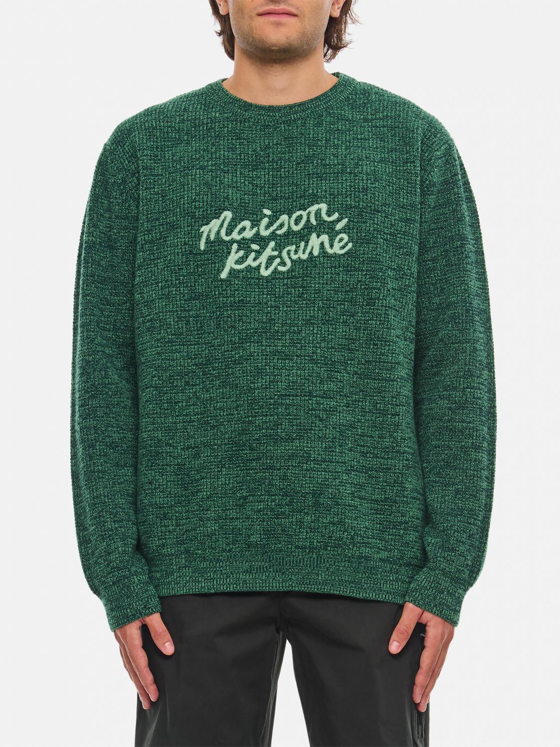 MAISON KITSUNÉ SWEATER: Sweater men Maison KitsunÉ, Green - Img 1