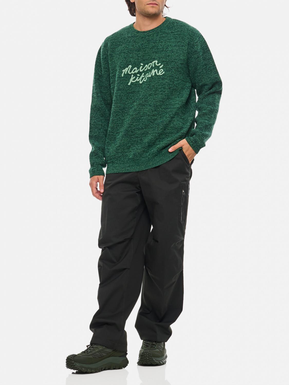 MAISON KITSUNÉ SWEATER: Sweater men Maison KitsunÉ, Green - Img 2