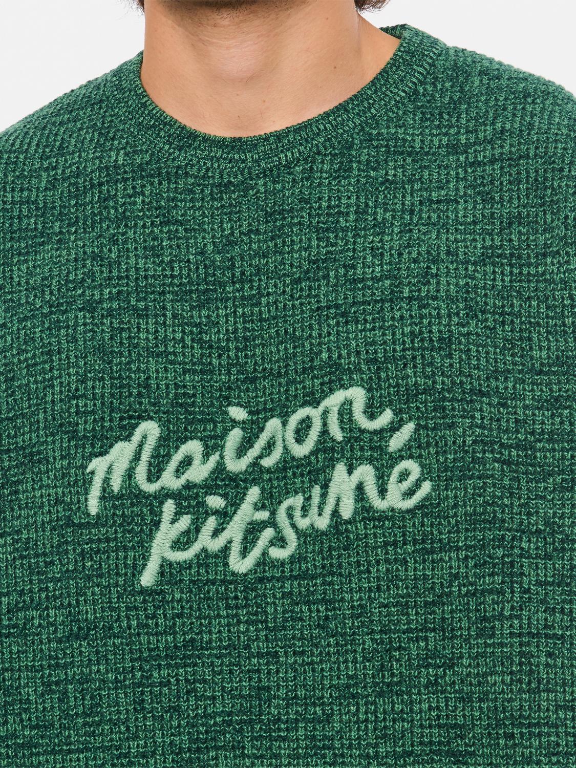 MAISON KITSUNÉ SWEATER: Sweater men Maison KitsunÉ, Green - Img 4