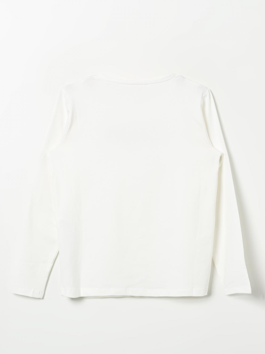 LIU JO T-SHIRT: T-shirt Liu Jo in cotone con logo di strass , Bianco - Img 2