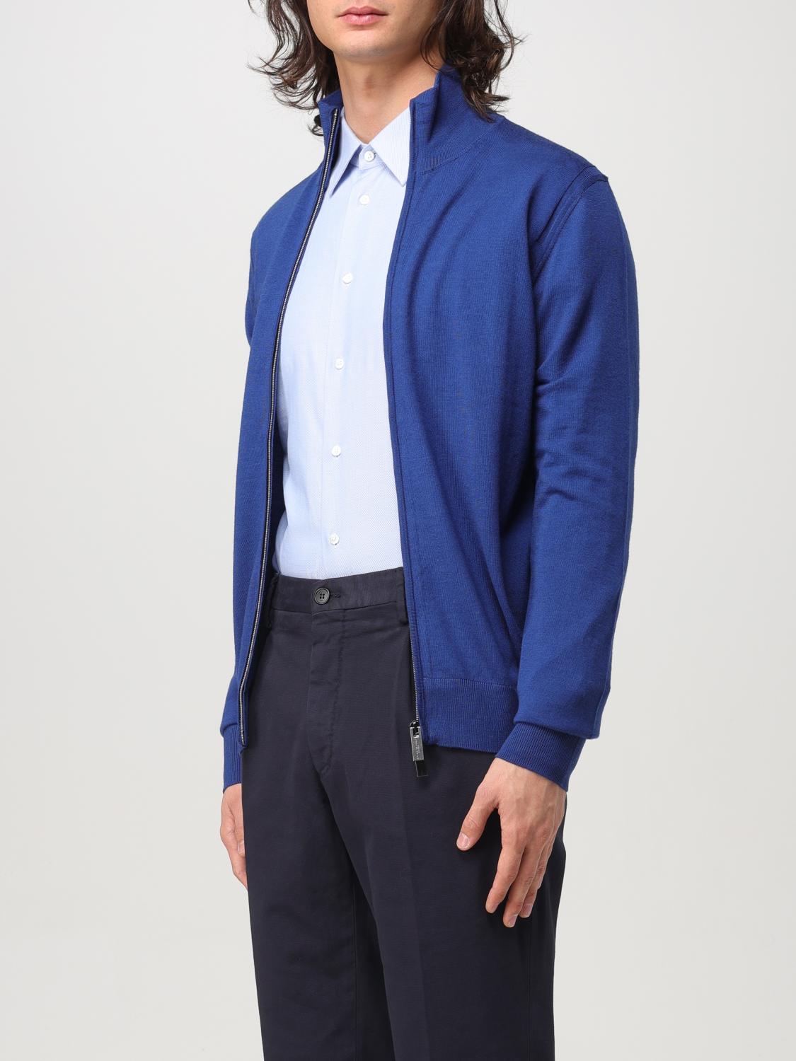 PAOLO PECORA CARDIGAN: Cardigan men Paolo Pecora, Blue 1 - Img 3