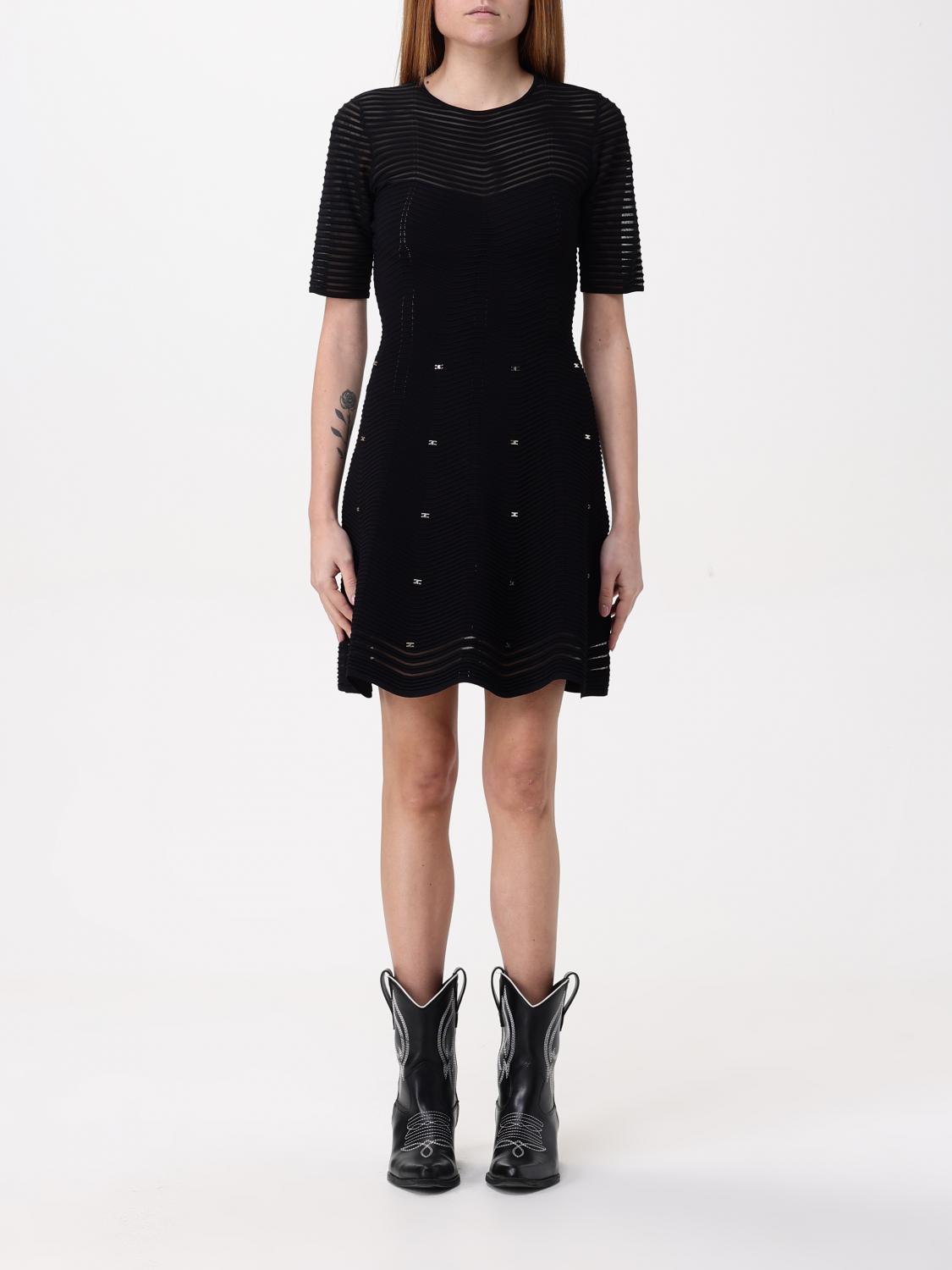 ELISABETTA FRANCHI DRESS: Dress woman Elisabetta Franchi, Black - Img 1