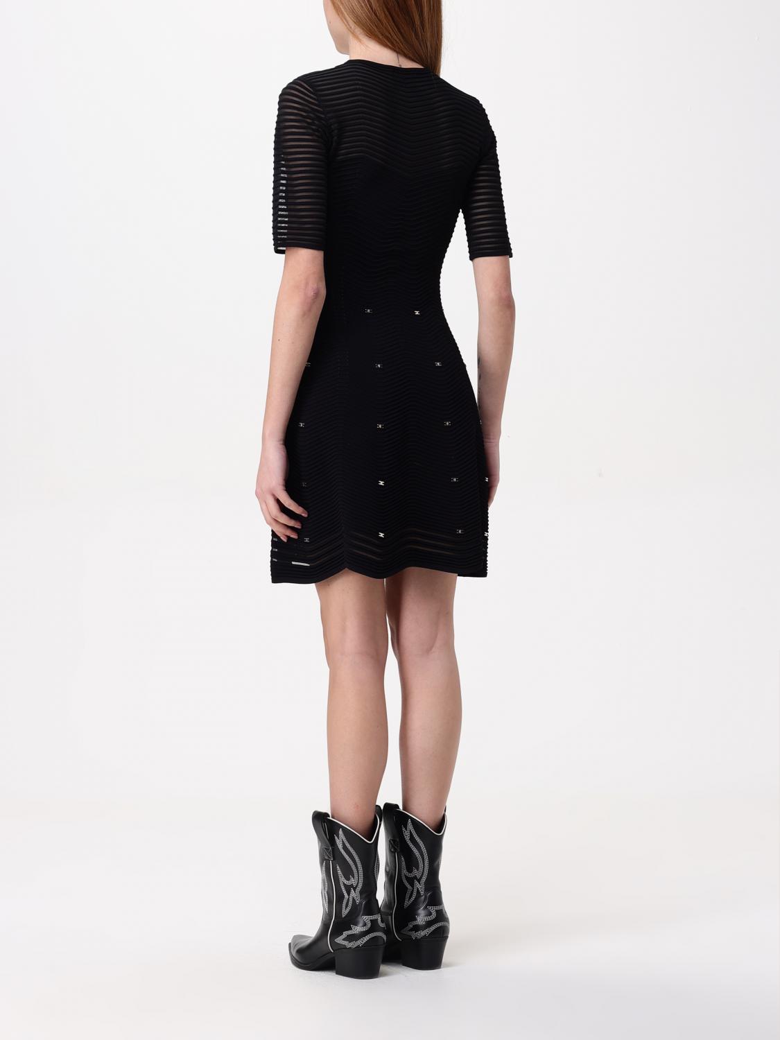 ELISABETTA FRANCHI DRESS: Dress woman Elisabetta Franchi, Black - Img 2