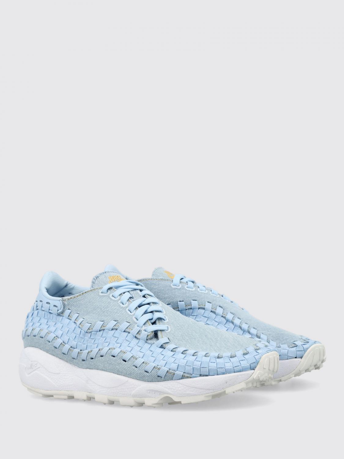 NIKE SNEAKERS: Sneakers Air Footscape Nike in denim e tessuto intrecciato , Denim - Img 2