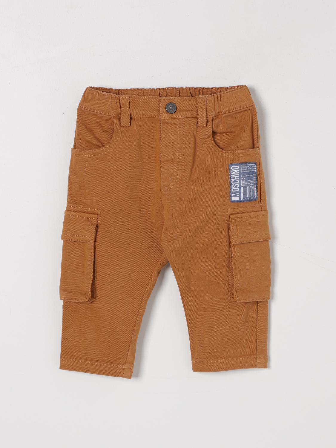 MOSCHINO PANTS: Pants kids Moschino, Camel - Img 1