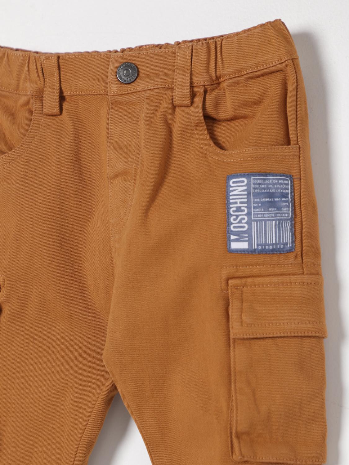 MOSCHINO PANTS: Pants kids Moschino, Camel - Img 3